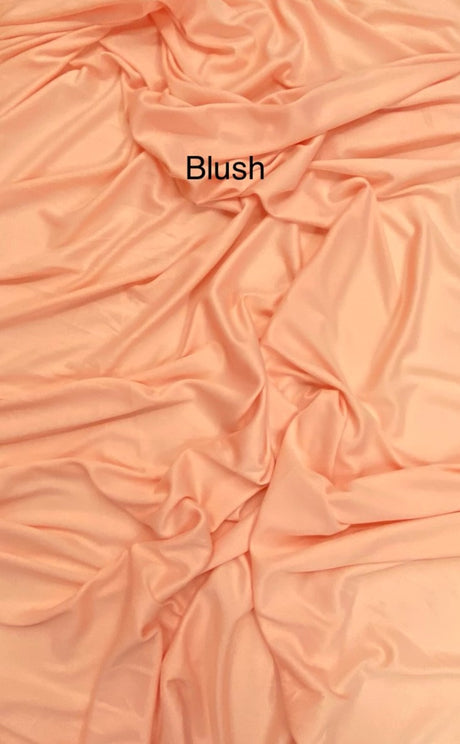 Stretch Lining Polyester Fabric - Blush, Matte Soft, 60" Width (1 Yard)