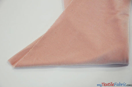 Stretch Velvet Spandex Fabric - Solid, 58" Width (1 Yard)