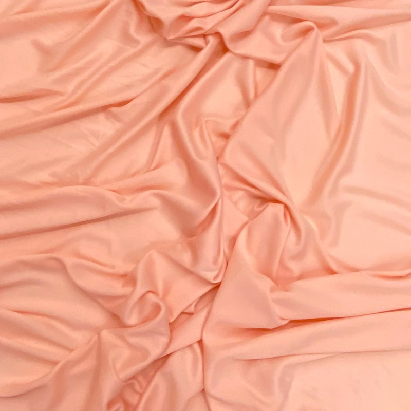 Stretch Lining Polyester Fabric - Blush, Matte Soft, 60" Width (1 Yard)