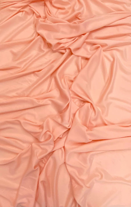 Stretch Lining Polyester Fabric - Blush, Matte Soft, 60" Width (1 Yard)