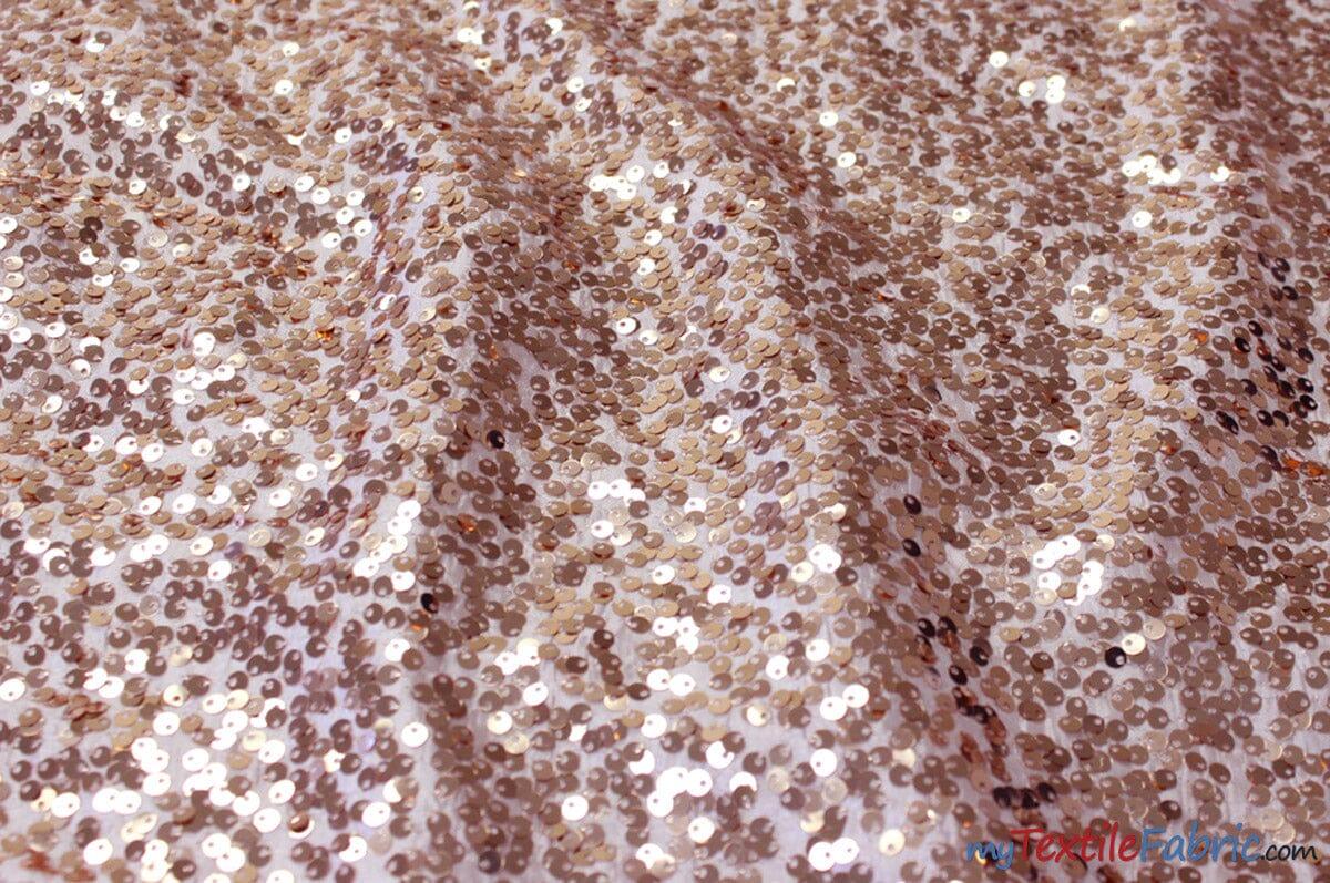 Glitz Sequins Taffeta Polyester Fabric - Raindrop Sequins, 54" Wide (1 Yard)