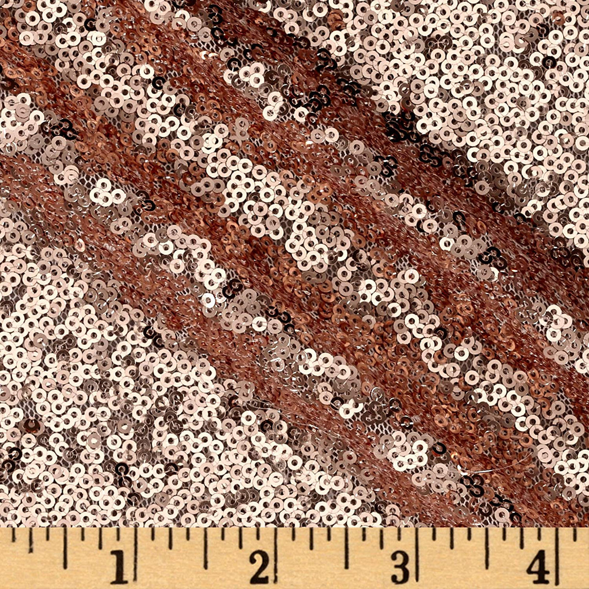Blush Mini Glitz Sequin Mesh Fabric,