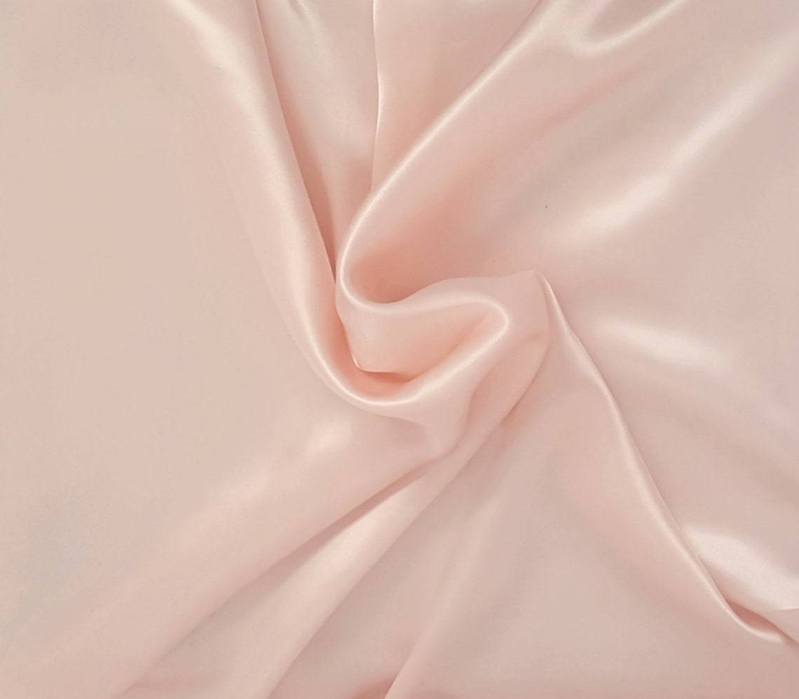 Silk Charmeuse Blush Fabric