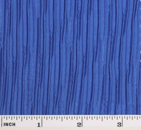Bodre Solid W/Aunt Pleat Blue 100 Percent Polyester Fabric - Aunt Pleat, 58/60" Width (1 Yard)