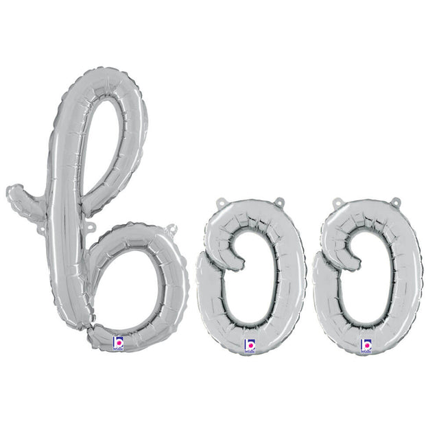 Foil Balloon BOO Script Letters Kit