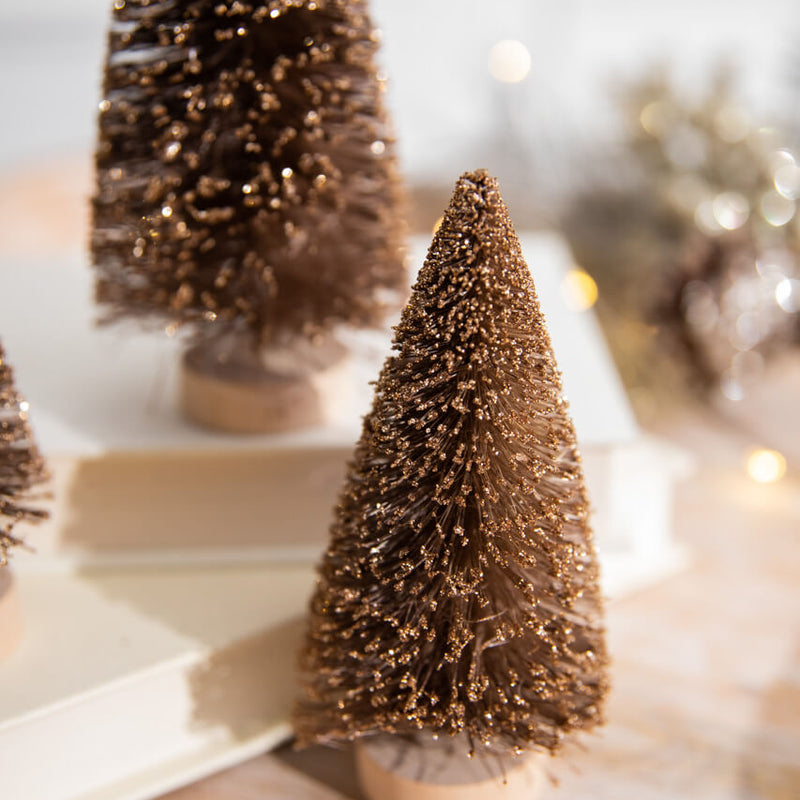 5” Champagne Bottle Brush Tree