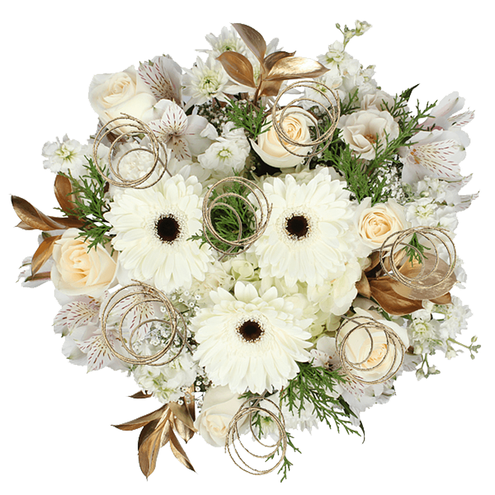 Christmas Flower Bouquets 2 Pack Fresh Holiday Arrangements 40 Stems Festive Seasonal Décor