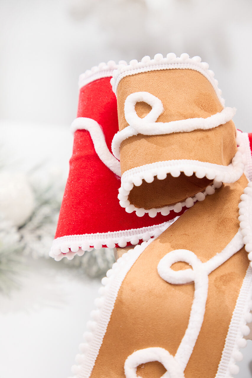 12" Gingerbread Bow