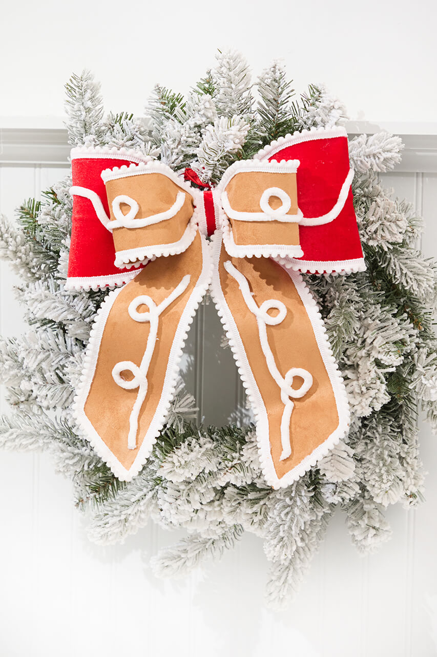 12" Gingerbread Bow