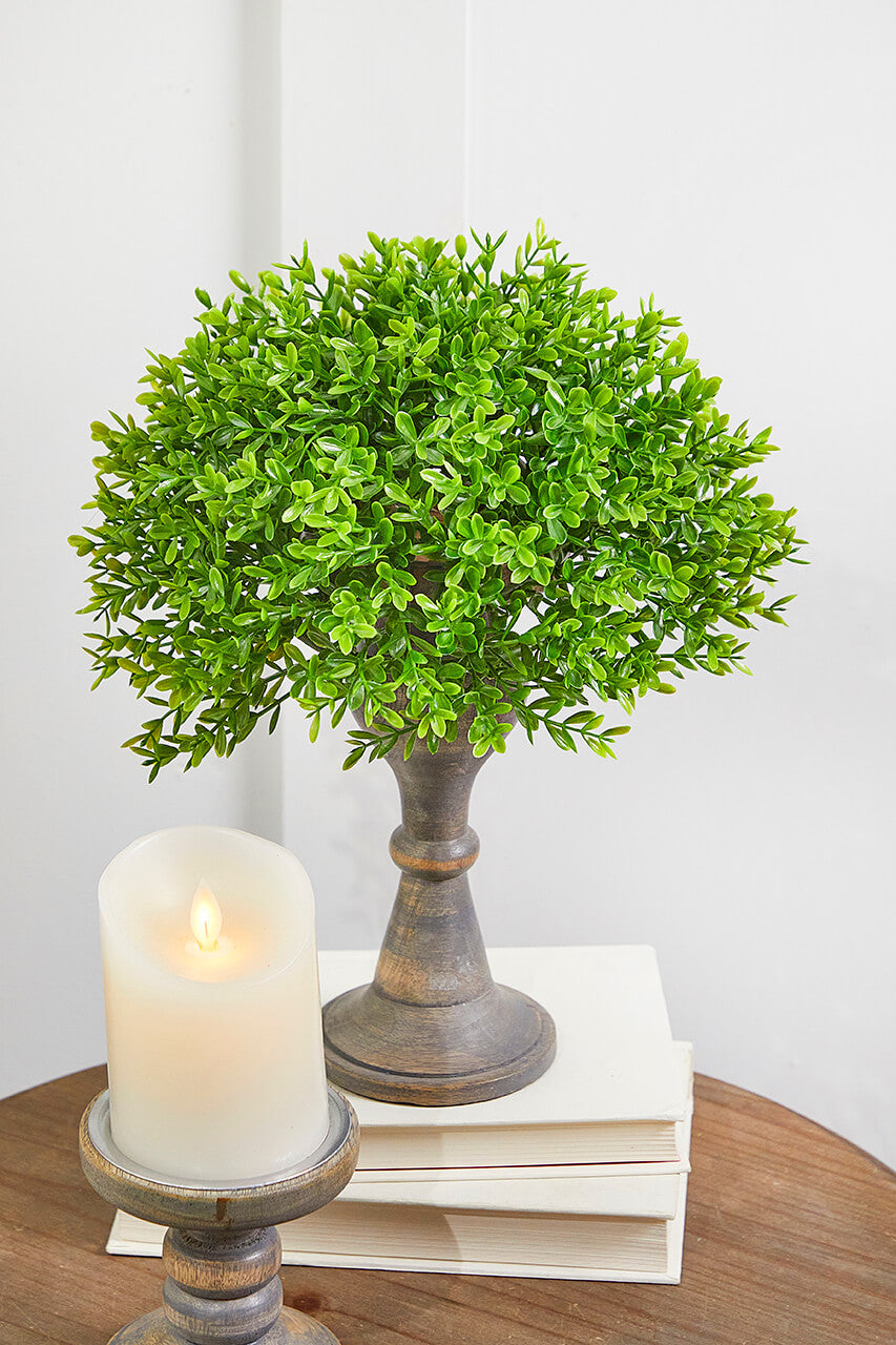 10" Boxwood 1/2 Orb