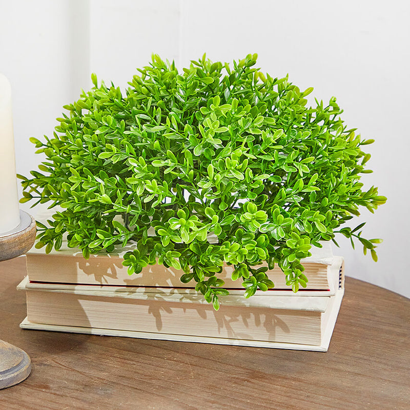 10" Boxwood 1/2 Orb – Lifelike Green Decorative Accent