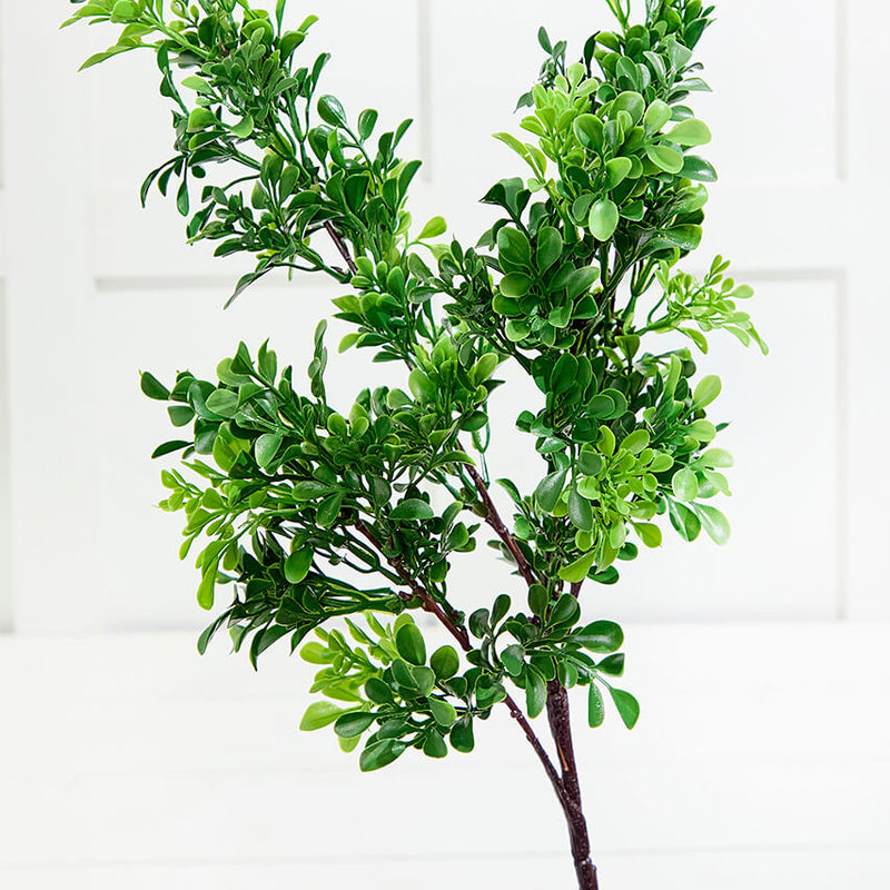 32" Boxwood Spray – Lifelike Greenery Decorative Stem