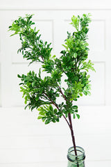 32" Boxwood Spray – Lifelike Greenery Decorative Stem