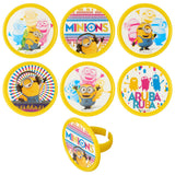 Despicable Me Minions Celebrations Cake Cupcake Rings - 144 per order