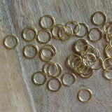 3/8 Inch Gold Bra Rings