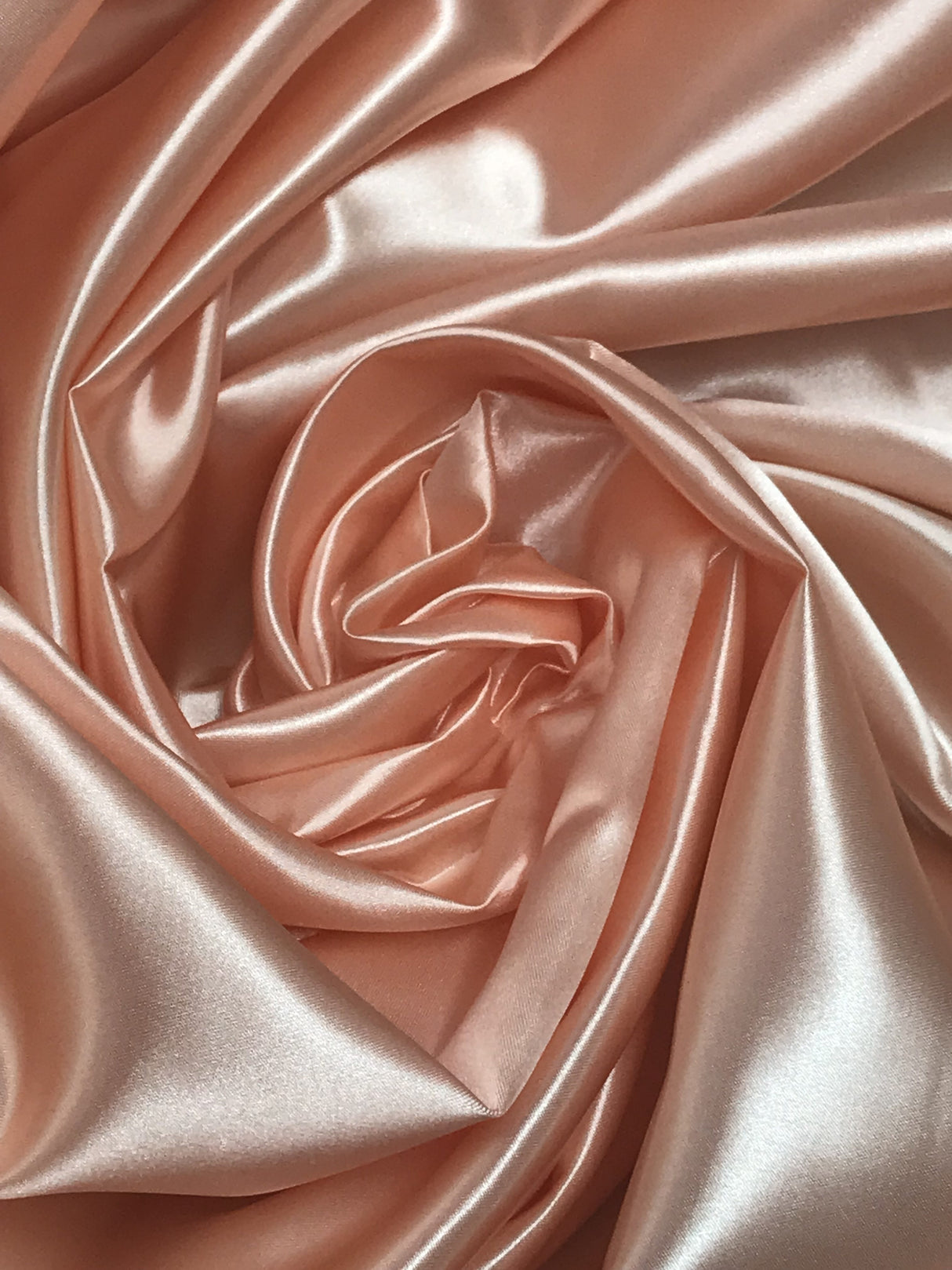 Blush Bridal Satin Fabric - Blush, 58"-60" Width (1 Yard)