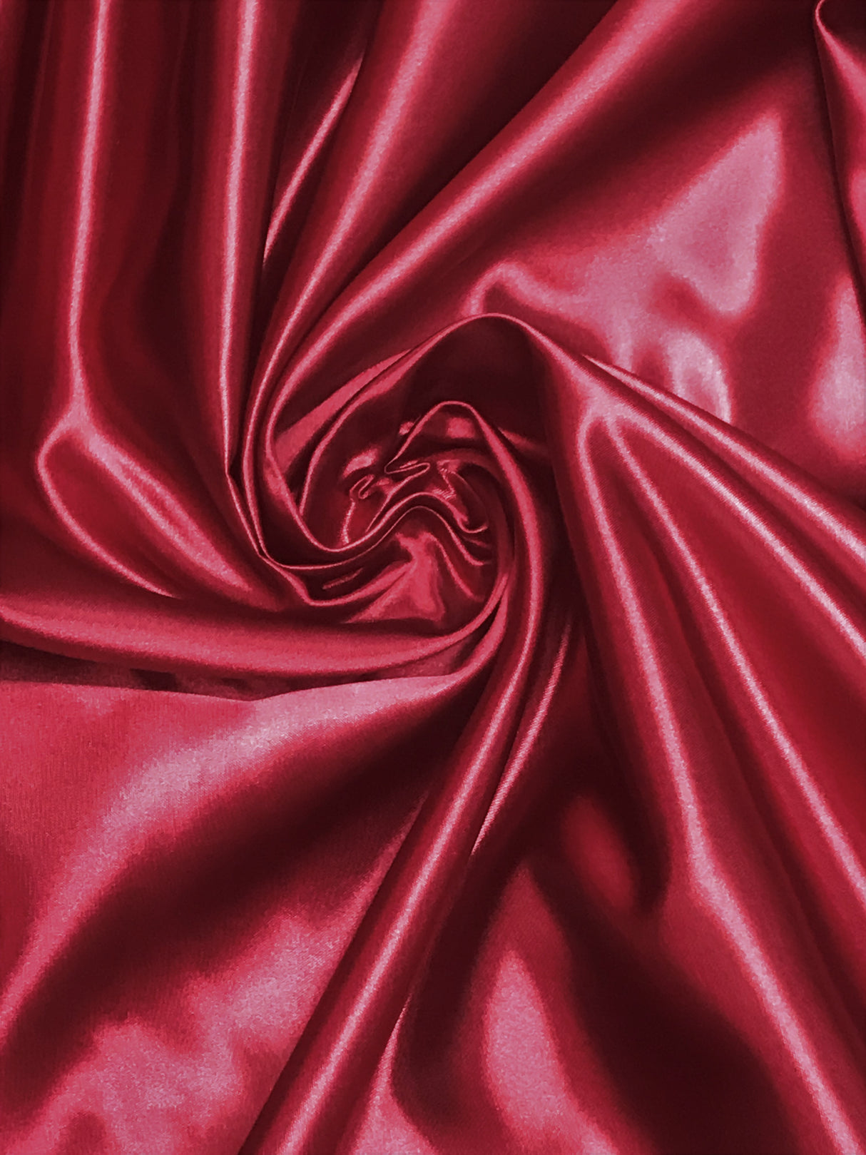 Burgundy Bridal Satin Fabric - Burgundy, 58"-60" Width (1 Yard)