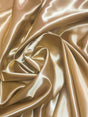 Gold Bridal Satin Polyester Fabric - Gold, 58"-60" Width (1 Yard)