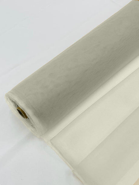Bridal Illusion Mesh Tulle Fabric - Sheer Mesh, 58" Width, Sold By The Yard (1 Yard)