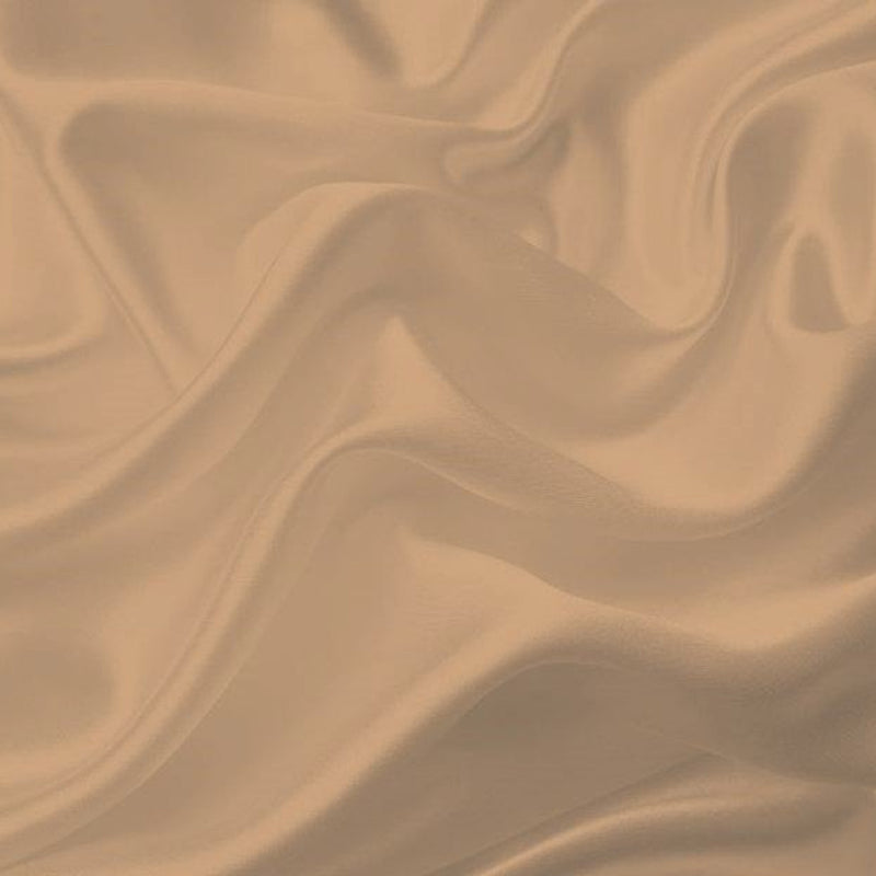1 Yard Champagne Bridal Satin Woven Fabric 58/60 Inch Wide Smooth and Shiny Polyester