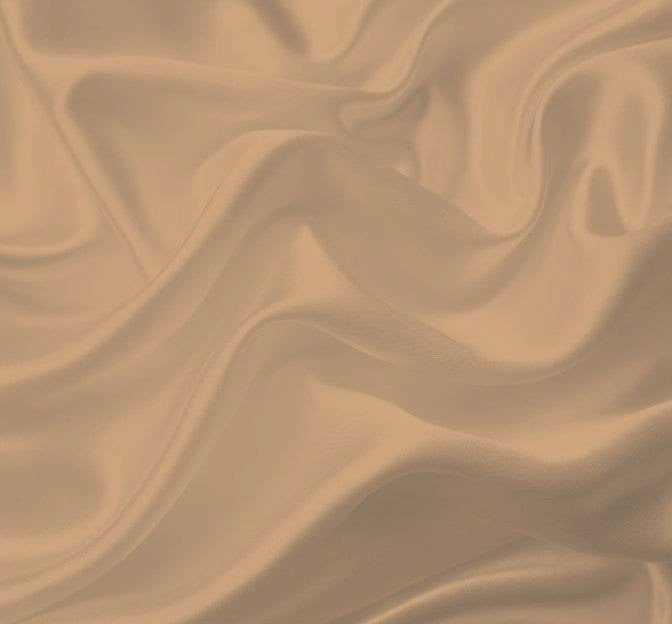 Bridal Satin 100 Percent Polyester Fabric - Champagne, 58/60" Width (1 Yard)
