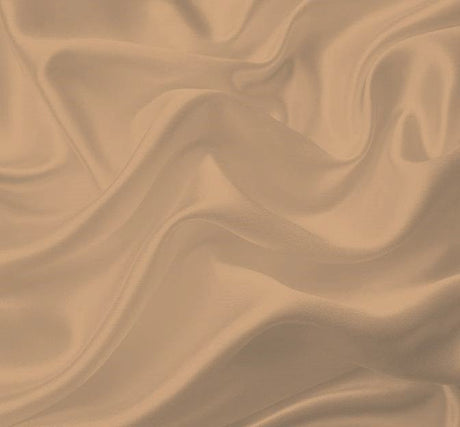 Bridal Satin 100 Percent Polyester Fabric - Champagne, 58/60" Width (1 Yard)