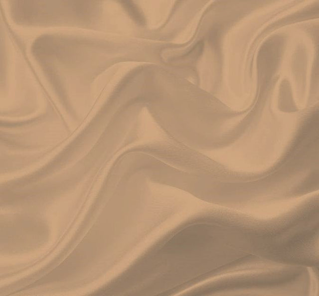 Bridal Satin 100 Percent Polyester Fabric - Champagne, 58/60" Width (1 Yard)
