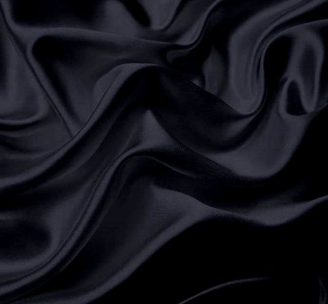 Bridal Satin 100 Percent Polyester Fabric - New Navy, 58/60" Width