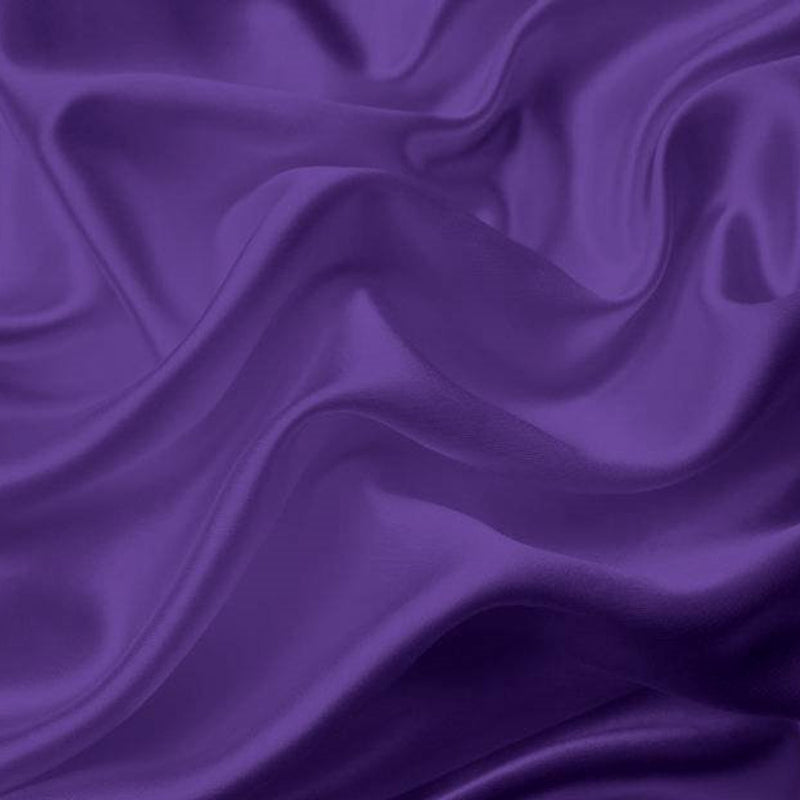 1 Yard Purple Gem Color Satin Woven Fabric 58/60 Inch Wide Elegant and Flowing for Special Events