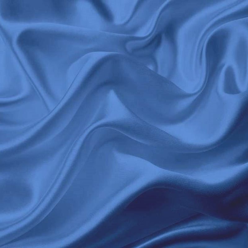 1 Yard Bridal Satin Sheby Blue Woven Fabric, 58/60″ Wide 100% Polyester