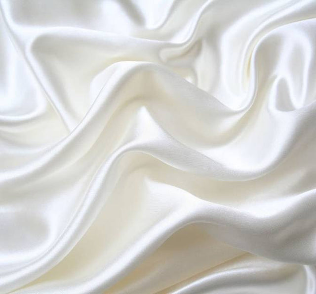Bridal Satin 100 Percent Polyester Fabric - White, 58/60" Width