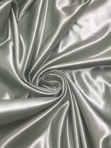 Silver Bridal Satin Fabric - Silver, 58"-60" Wide (1 Yard)