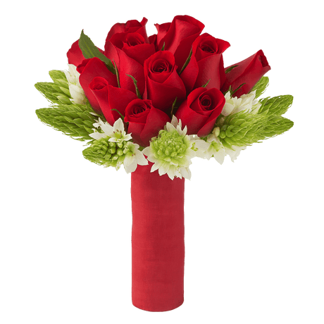 Red Roses Star of Bethlehem Bridesmaids Bouquets 6 Sets Fresh Flowers 27 Stems Each