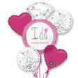 Bright Pink Wedding Bouquet