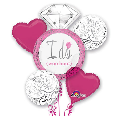 Bright Pink Wedding Bouquet