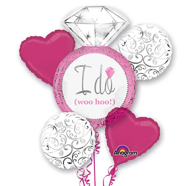Bright Pink Wedding Bouquet