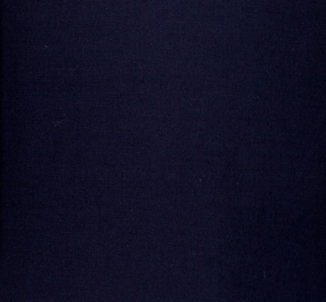 Broadcloth Poly/Cotton Blend Fabric - Navy Solid, 58/60" Width