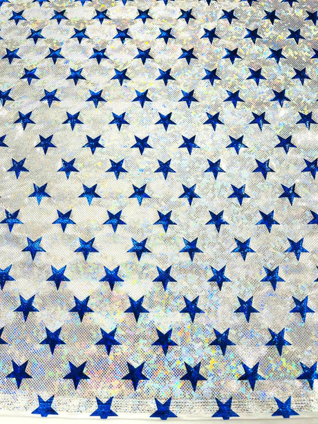 Brocken Glass Star Spandex Fabric - Red/White Broken Glass Star Pattern, 58" Width (1 Yard)
