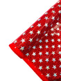 Brocken Glass Star Spandex Fabric - Red/White Broken Glass Star Pattern, 58" Width (1 Yard)