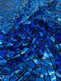 Broken Glass Sequin Velvet Fabric - Broken Glass Sequin, 58" Width (36 Inches)