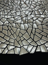Broken Glass Sequin Velvet Fabric - Broken Glass Sequin, 58" Width (36 Inches)