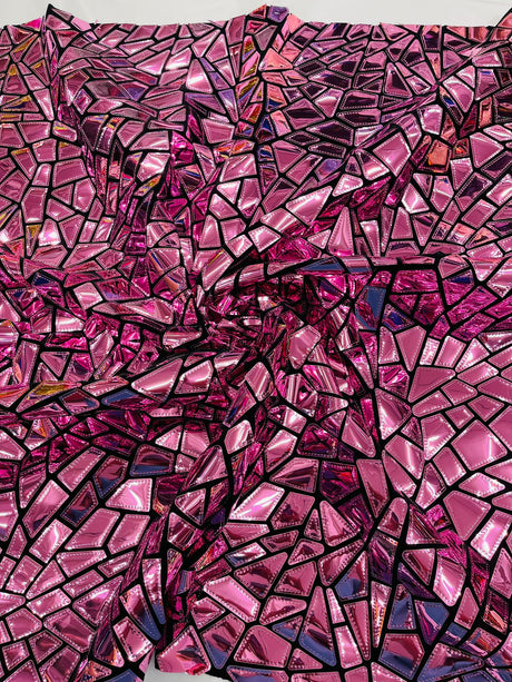 Broken Glass Sequin Velvet Fabric - Broken Glass Sequin, 58" Width (36 Inches)