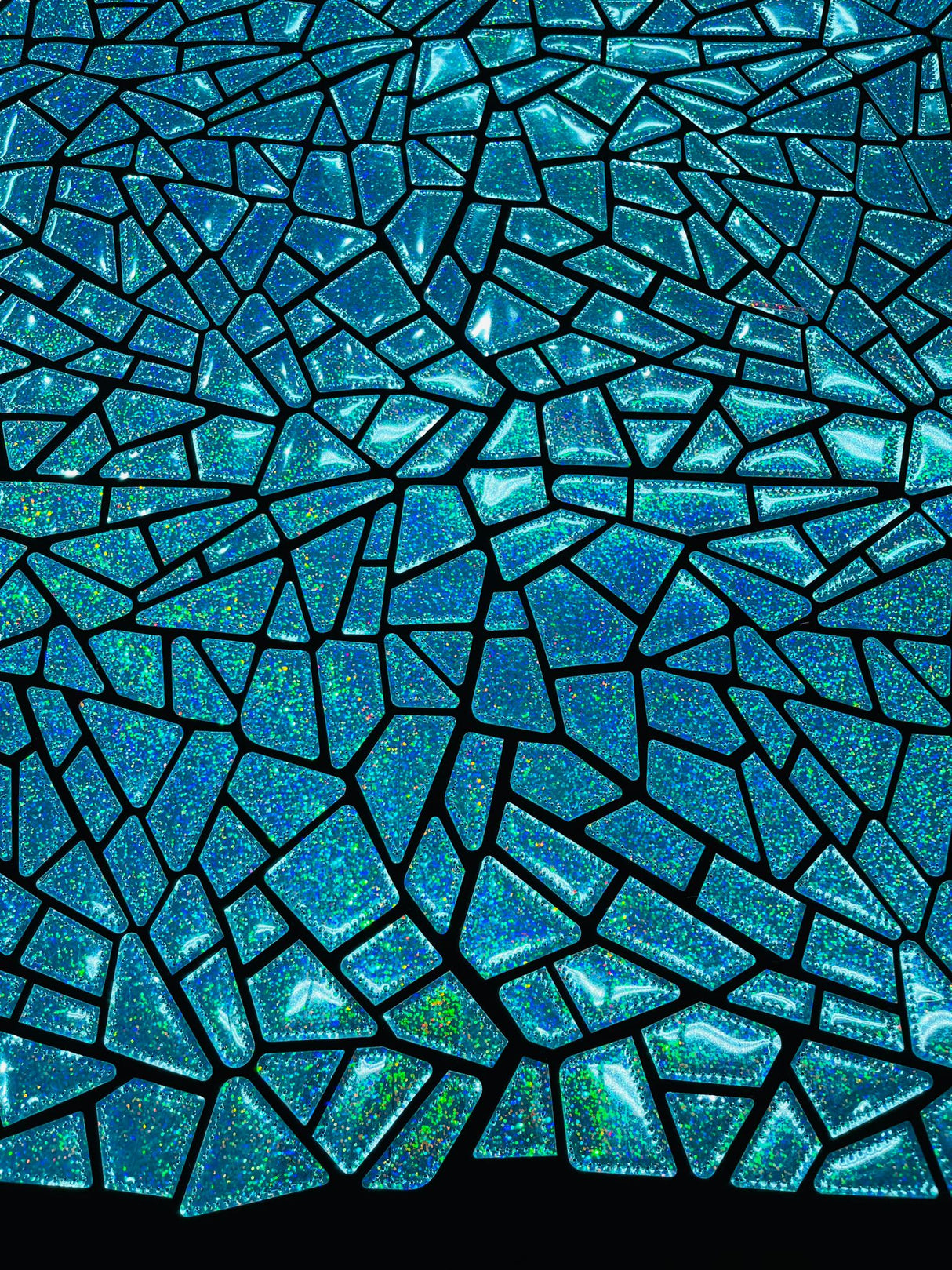 Broken Glass Sequin Velvet Fabric - Broken Glass Sequin, 58" Width (36 Inches)