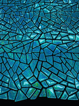 Broken Glass Sequin Velvet Fabric - Broken Glass Sequin, 58" Width (36 Inches)