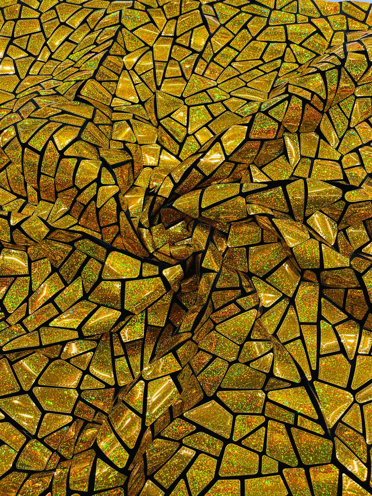 Broken Glass Sequin Velvet Fabric - Broken Glass Sequin, 58" Width (36 Inches)
