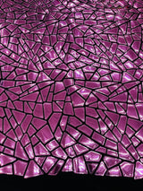 Broken Glass Sequin Velvet Fabric - Broken Glass Sequin, 58" Width (36 Inches)
