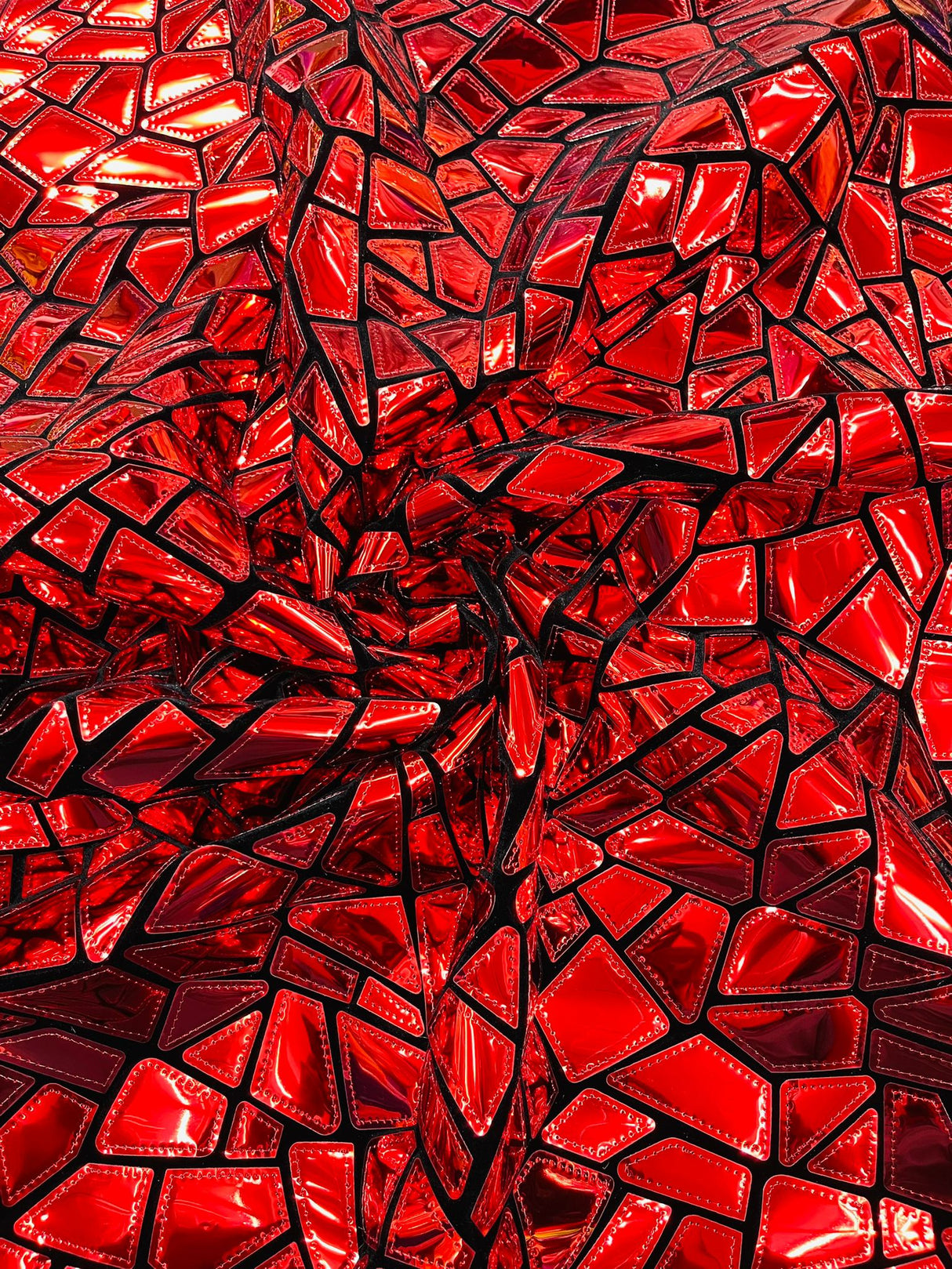 Broken Glass Sequin Velvet Fabric - Broken Glass Sequin, 58" Width (36 Inches)