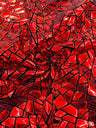 Broken Glass Sequin Velvet Fabric - Broken Glass Sequin, 58" Width (36 Inches)
