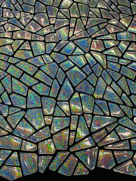 Broken Glass Sequin Velvet Fabric - Broken Glass Sequin, 58" Width (36 Inches)