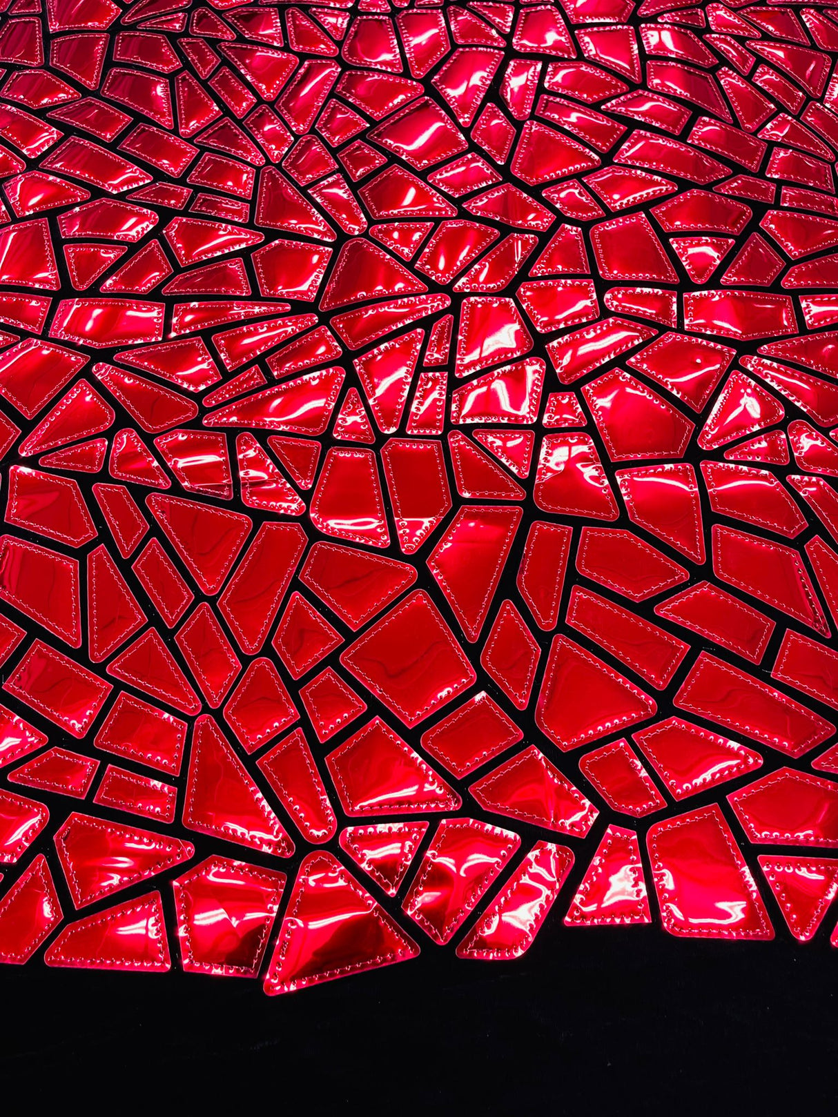 Broken Glass Sequin Velvet Fabric - Broken Glass Sequin, 58" Width (36 Inches)